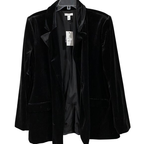 Carlos Santana x Nine West for Kohl’s black velvet blazer, NWT, size 2X. - Picture 1 of 7
